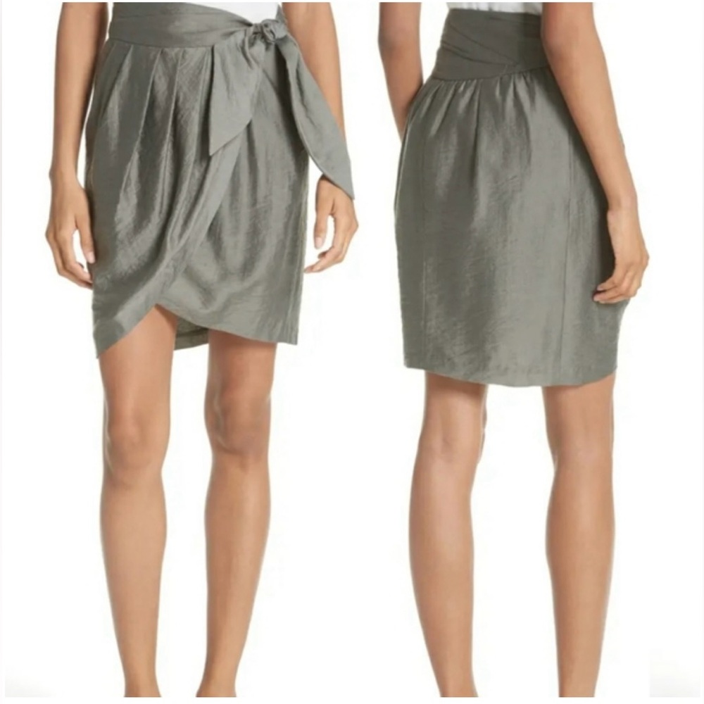 Joie Erleshia Self Tie Wrap Mini Skirt